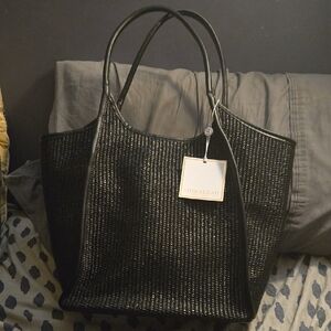 Shiraleah Black Textured Tote